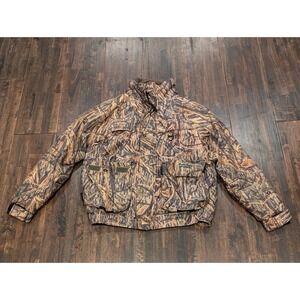 Hodgman Jacket Mens Medium Mossyoak Shadow Grass Camouflage Full Zip Hunting